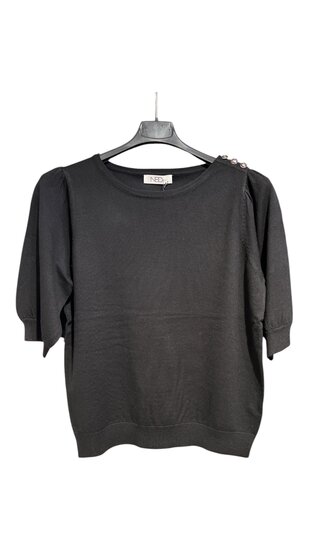 NED top Dhalia black RMB Brei 25S1-U106-39