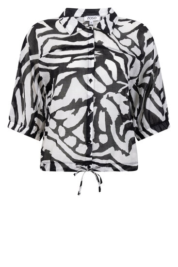 Zoso 253 Ciska blouse - black
