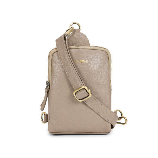 Bag2Bag crossbody tas Bodo - Taupe