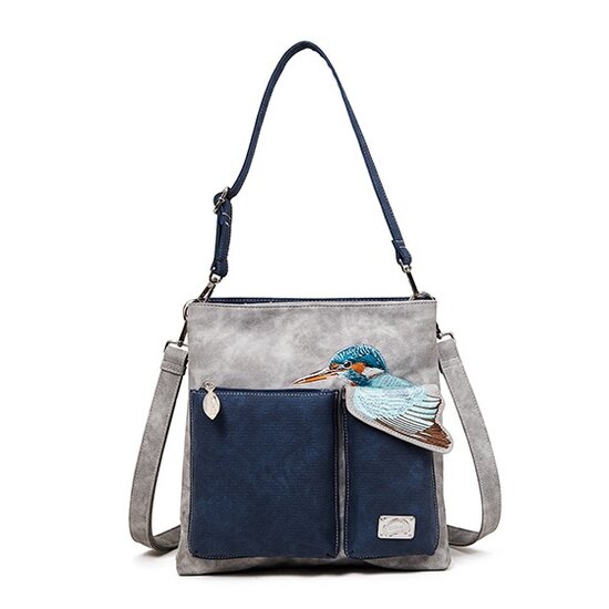 Hi-di-Hi  King- shopper - schoudertas  - grey/navy blue