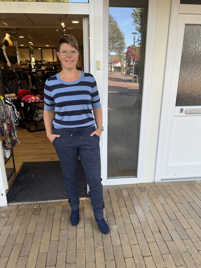 Zoso 254 Cloe Knitted Sweater - Blue-Navy