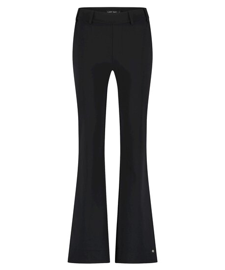Lady Day black Long Poppy flared - Black zwart