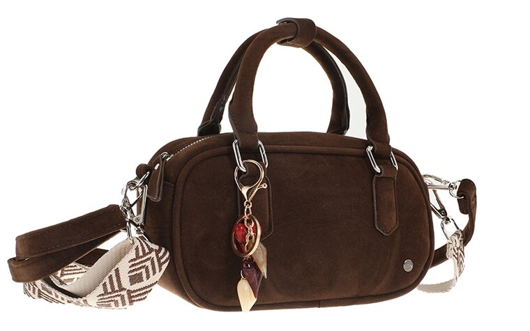 Ook-Leuk schoudertasje Milton - browny suede