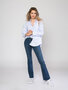 Il Dolce M-0942 Flare Jeans Sylvie med. blue