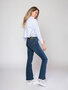 Il Dolce M-0942 Flare Jeans Sylvie med. blue