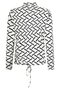 231 Zoso Dewi off-white sand navy printed Splendour blouse 231