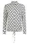 231 Zoso Dewi off-white sand navy printed Splendour blouse 231