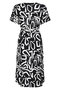 232 Zoso fantasy fabric dress Roxy - black / white