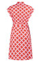 232 Zoso Printed Crepe Dress Marly - fiery red / white