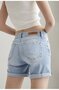COJ Mid Waist Shorts Emma - Light Blue