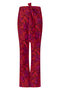 Zoso Jacky  Printed travel pants - fiery red / pink / black