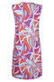 Zoso 233 Larissa splendour printed jurk - fuchsia blue