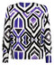 Zoso 234 Denise off white purple printed viscose blouse