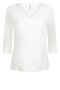 Zoso 234 Lyan Luxury v neck  shirt - off-white
