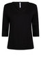 Zoso 234 Lyan Luxury v neck  shirt - black