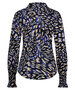 Lady Day blouse travel Becky Blue leopard - M30.398.1503