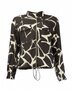 NED jacket Ruan-B-LS Black Big Figures Linnenlook- black