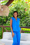 Zoso 253 Vanity blouse - Cobalt