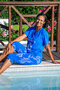 Zoso 253 Bianca capri broek  - cobalt