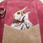 Hi-di-Hi little Paradise - schoudertas  - crossbody - cerise/beige LP09