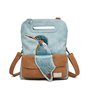 Hi-di-Hi  Kingfisher- hand/ schoudertas  - l.blue/cognac