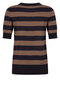 Zoso 254 Cloe Knitted Sweater - Navy-Mocha