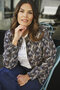 Zoso 254 Sonja Fancy Jacquard Jacket - Mocha-Multi