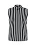Lady Day Top Maud Black/Wool White stripe L24.380.2943